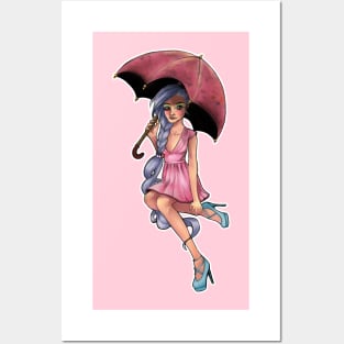 Spring Girl Posters and Art